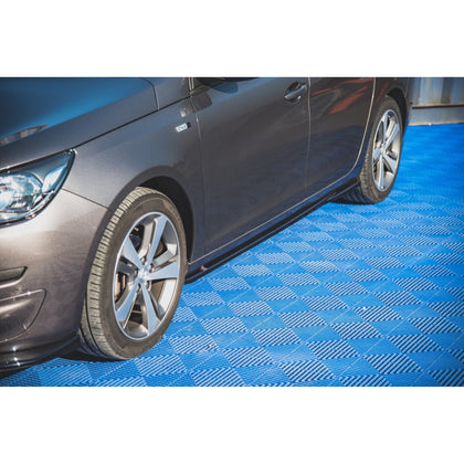 Maxton sideskørter til Peugeot 308 SW Mk2 – blank sort – billede 1 af 6