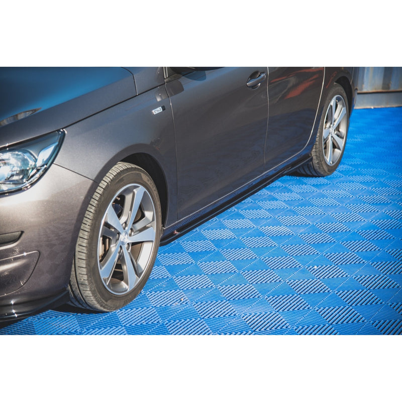 Maxton sideskørter til Peugeot 308 SW Mk2 – blank sort – billede 1 af 6