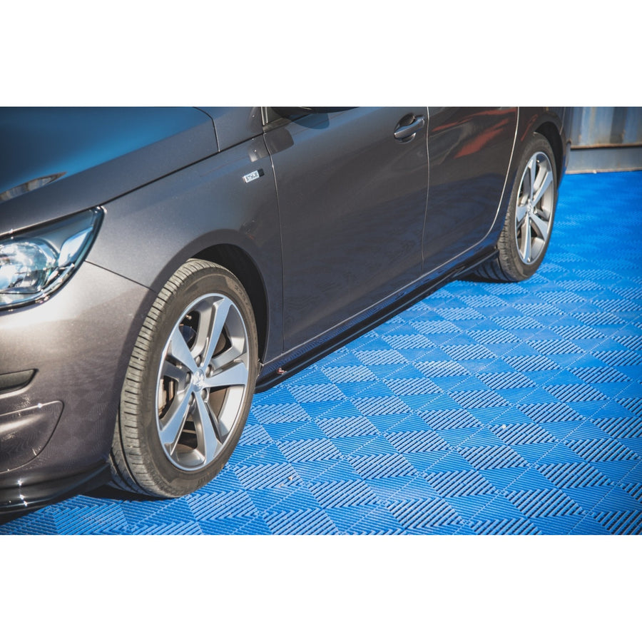 Maxton sideskørter til Peugeot 308 SW Mk2 – blank sort – billede 1 af 6