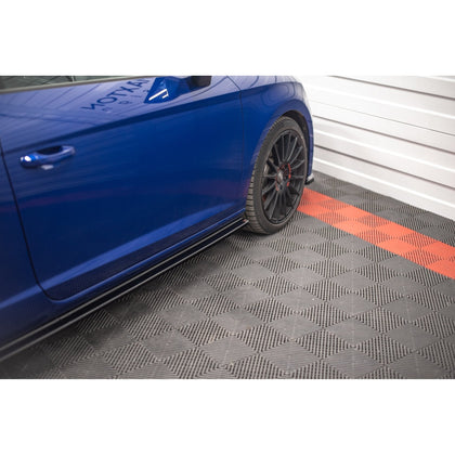 Maxton sideskørter til Seat Leon Cupra / FR SC Mk3 / Mk3 Facelift – blank sort – billede 5 af 7