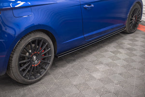 Maxton sideskørter til Seat Leon Cupra / FR SC Mk3 / Mk3 Facelift – blank sort – billede 3 af 7