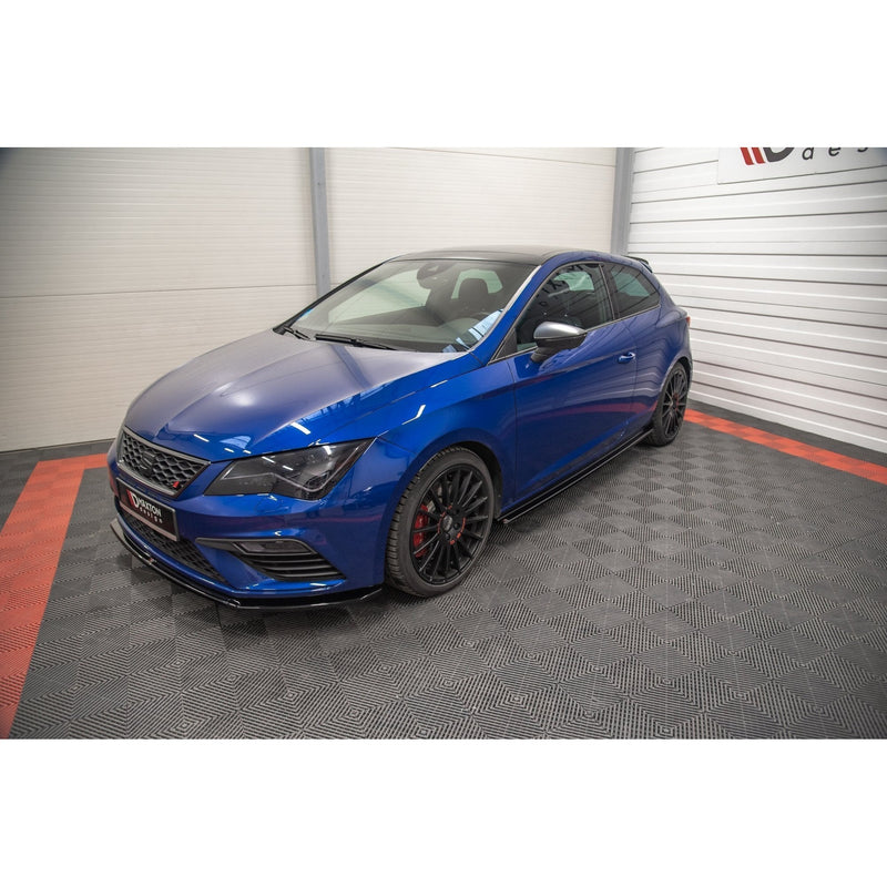 Maxton sideskørter til Seat Leon Cupra / FR SC Mk3 / Mk3 Facelift – blank sort – billede 2 af 7