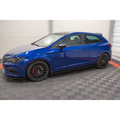 Maxton sideskørter til Seat Leon Cupra / FR SC Mk3 / Mk3 Facelift – blank sort – billede 1 af 7