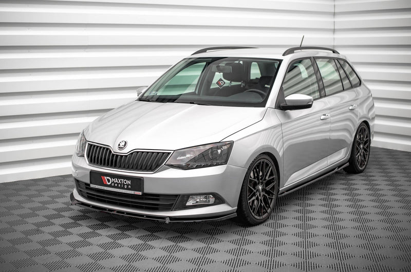 Maxton sideskørter til Skoda Fabia Mk3 – blank sort – billede 2 af 4