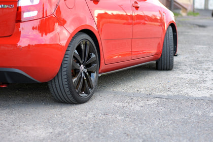 Maxton sideskørter til Skoda Fabia RS Mk2 – blank sort – billede 1 af 6