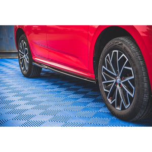 Maxton sideskørter til Skoda Kamiq – blank sort – billede 1 af 8