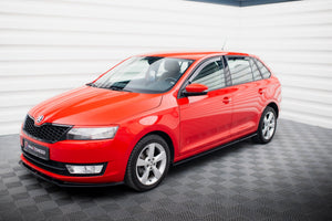 Maxton sideskørter til Skoda Rapid – blank sort – billede 3 af 6