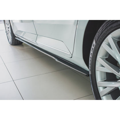 Maxton sideskørter til Skoda Superb Liftback / Combi Mk3 Facelift – blank sort – billede 1 af 7