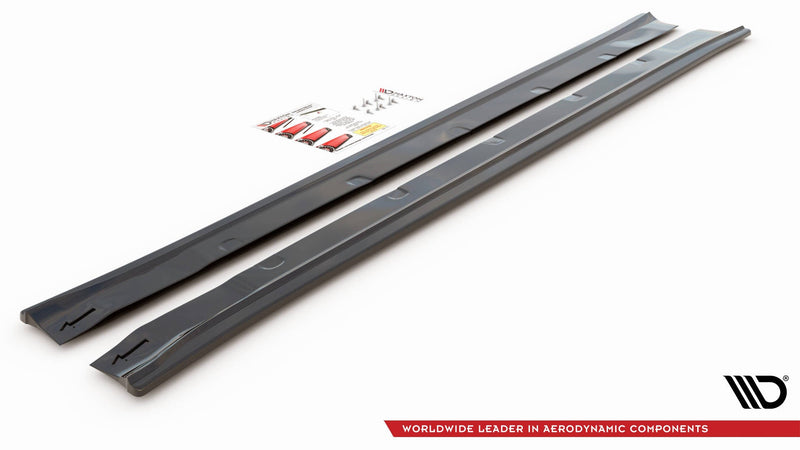 Maxton sideskørter til Tesla Model S Facelift – blank sort – billede 5 af 6