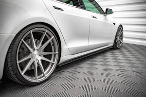 Maxton sideskørter til Tesla Model S Facelift – blank sort – billede 1 af 6