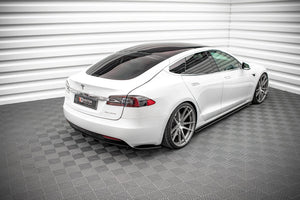 Maxton sideskørter til Tesla Model S Facelift – blank sort – billede 2 af 6