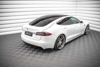 Maxton sideskørter til Tesla Model S Facelift – blank sort – billede 2 af 6