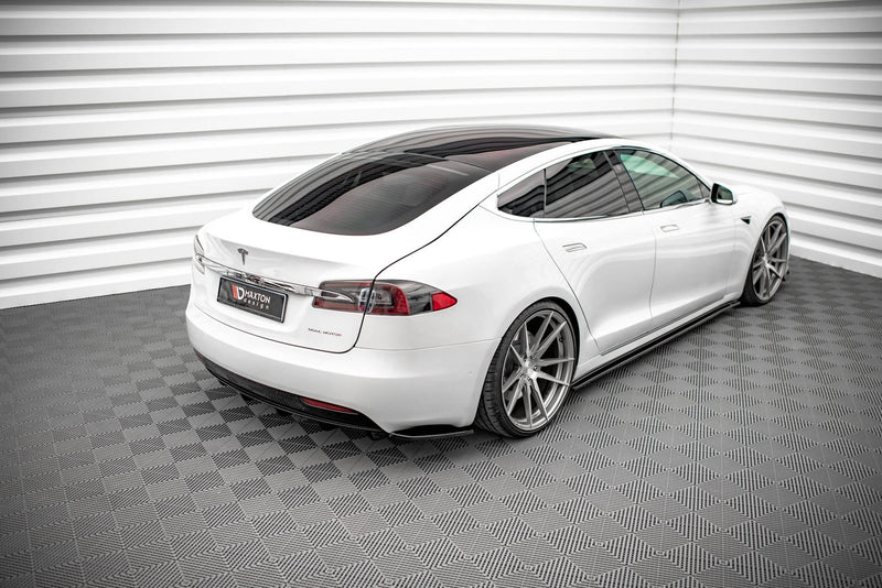 Maxton sideskørter til Tesla Model S Facelift – blank sort – billede 2 af 6