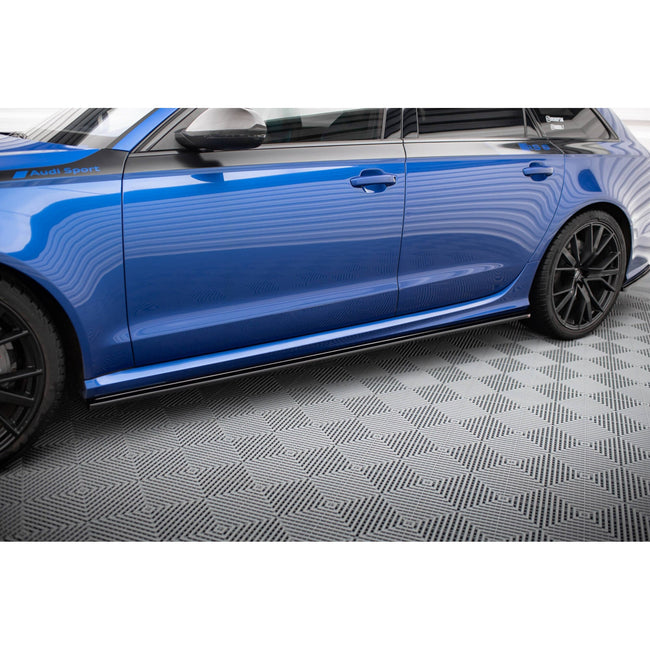 Maxton sideskørter til Audi RS6 C7 / C7 Facelift – blank sort – billede 1 af 5
