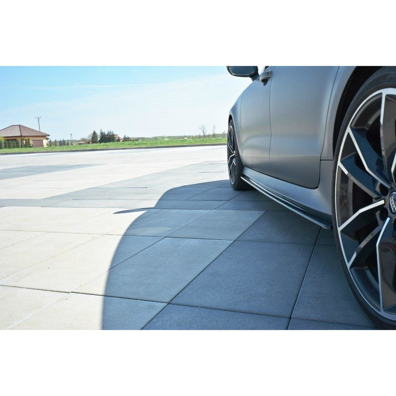 Maxton sideskørter til Audi RS7 C7 – blank sort – billede 3 af 8