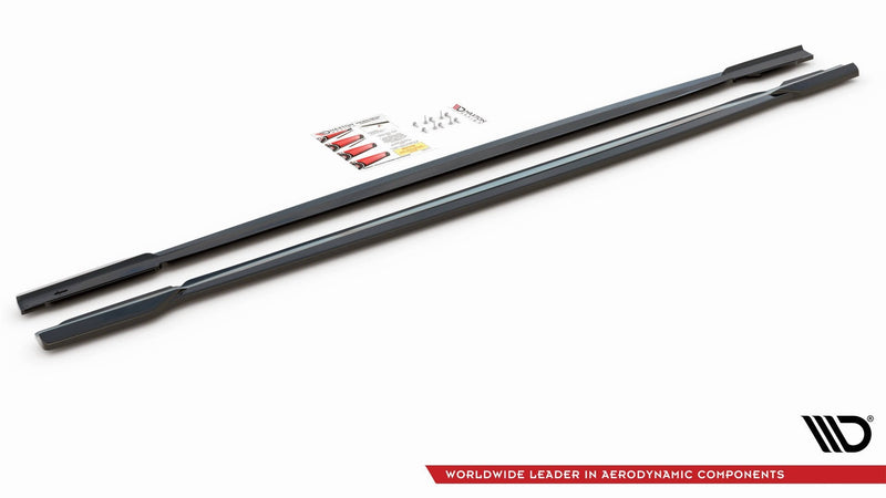 Maxton sideskørter til Audi RS7 C8 – blank sort – billede 4 af 5