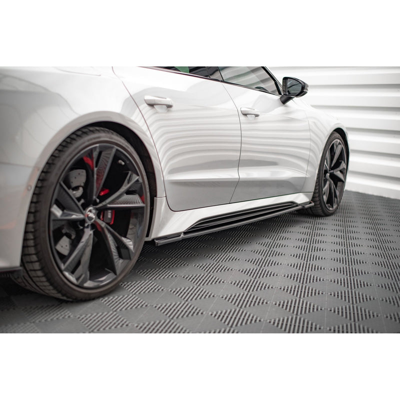 Maxton sideskørter til Audi RS7 C8 – blank sort – billede 1 af 5
