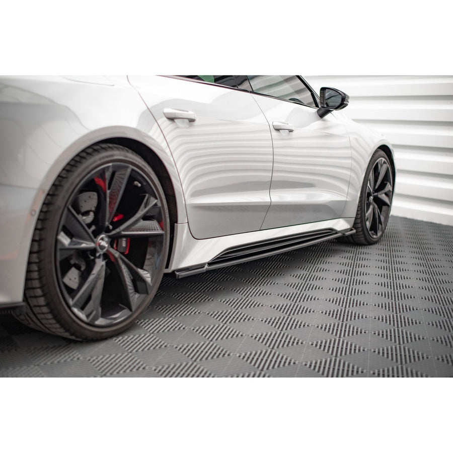 Maxton sideskørter til Audi RS7 C8 – blank sort – billede 1 af 5