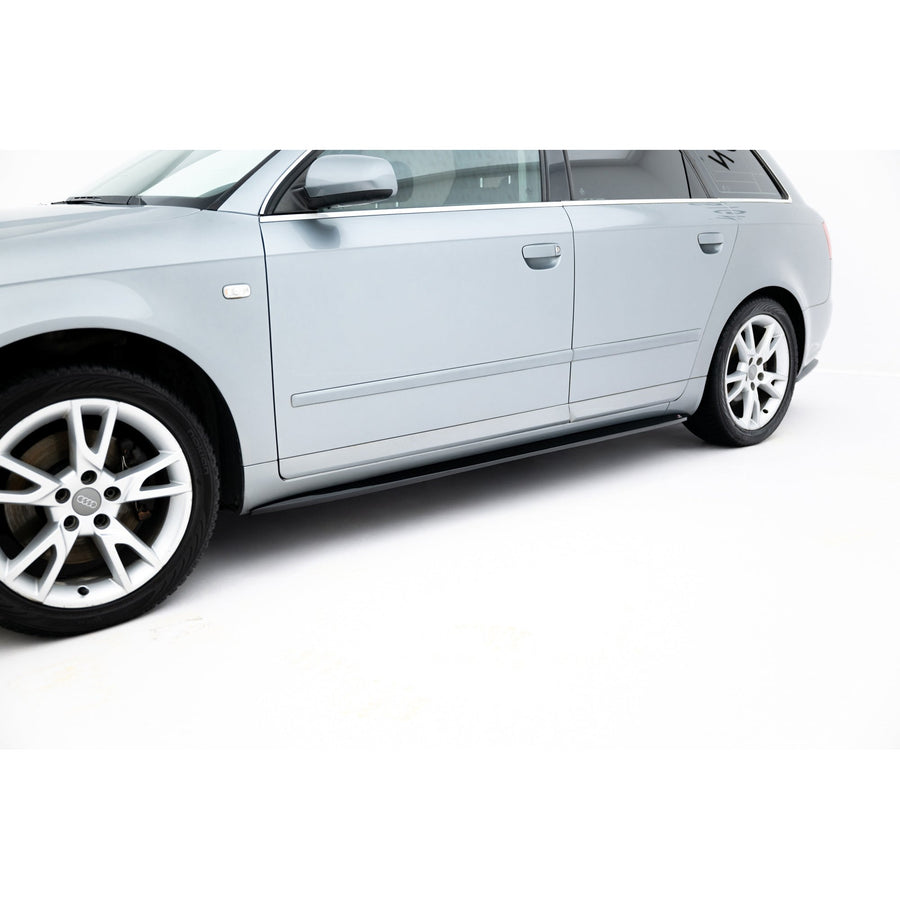 Maxton sideskørter til Audi S4 / A4 / A4 S-Line Sedan / Avant B6 / B7 – blank sort – billede 1 af 6