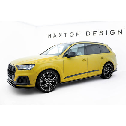 Maxton sideskørter til Audi SQ7 / Q7 S-Line Mk2 (4M) Facelift – blank sort – billede 2 af 5
