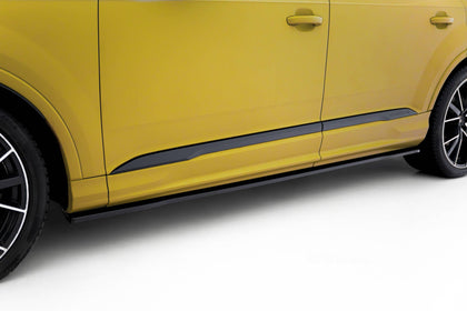 Maxton sideskørter til Audi SQ7 / Q7 S-Line Mk2 (4M) Facelift – blank sort – billede 1 af 5