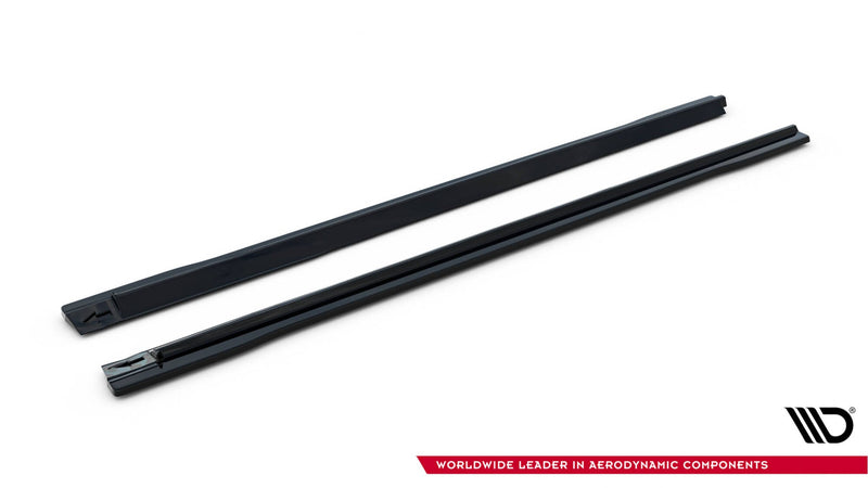 Maxton sideskørter til Audi SQ7 / Q7 S-Line Mk2 (4M) Facelift – blank sort – billede 4 af 5