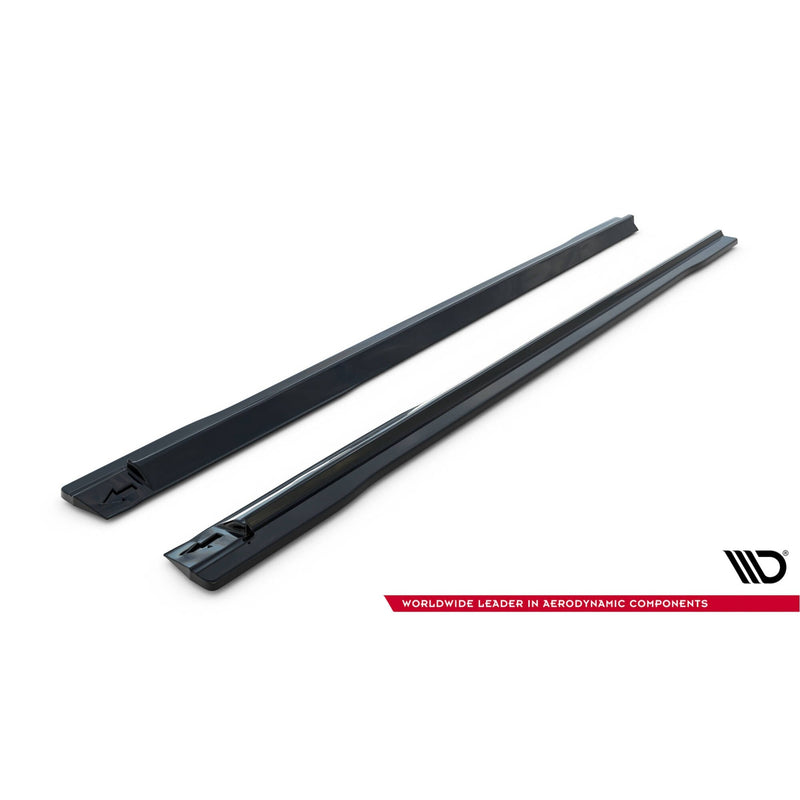 Maxton sideskørter til Audi SQ7 / Q7 S-Line Mk2 (4M) Facelift – blank sort – billede 5 af 5