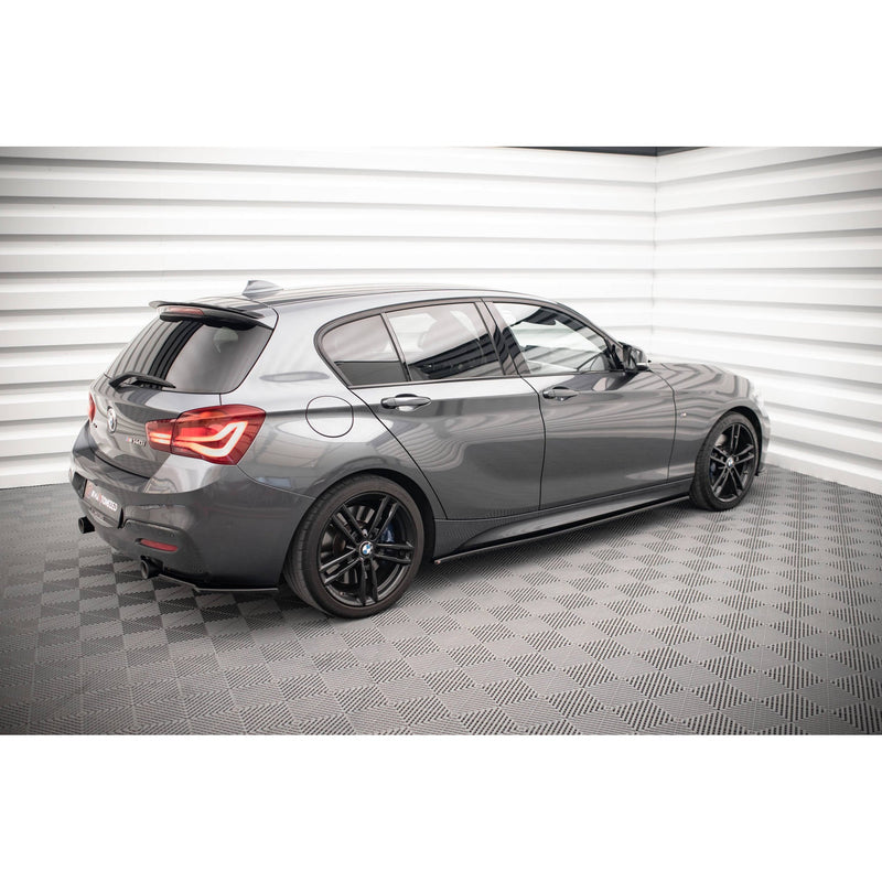 Maxton sideskørter til BMW 1 F20 M135i / M140i / M-Pack – blank sort – billede 3 af 5