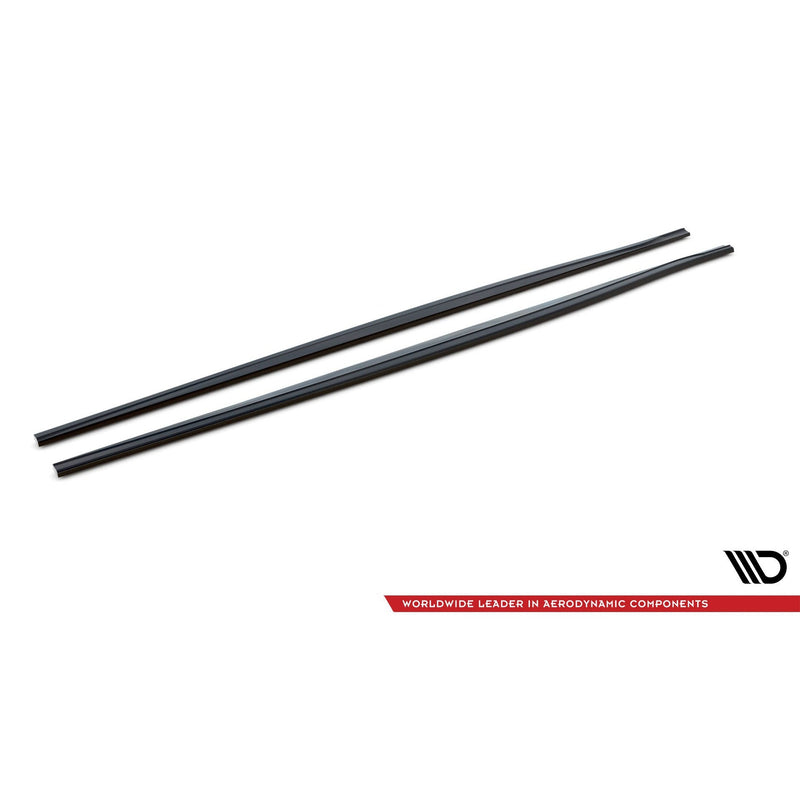 Maxton sideskørter til BMW 1 F20 M135i / M140i / M-Pack – blank sort – billede 4 af 5