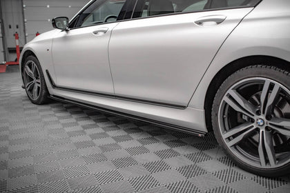 Maxton sideskørter til BMW 7 Long M-Pack G12 – blank sort – billede 3 af 6