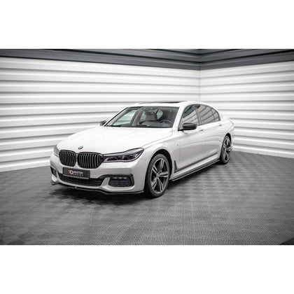 Maxton sideskørter til BMW 7 Long M-Pack G12 – blank sort – billede 4 af 6