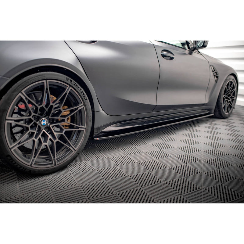 Maxton sideskørter til BMW M3 Sedan / Touring G80 / G81 – blank sort – billede 2 af 6