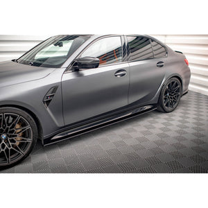 Maxton sideskørter til BMW M3 Sedan / Touring G80 / G81 – blank sort – billede 1 af 6