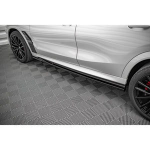 Maxton sideskørter til BMW X6 M F96 / X6 M-Pack G06 – blank sort – billede 1 af 5