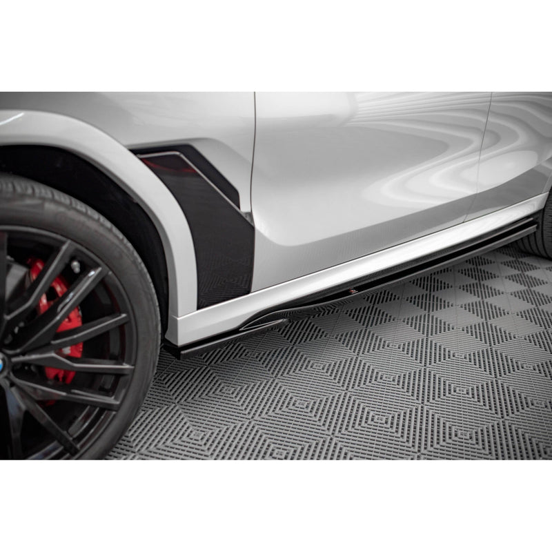 Maxton sideskørter til BMW X6 M F96 / X6 M-Pack G06 – blank sort – billede 3 af 5