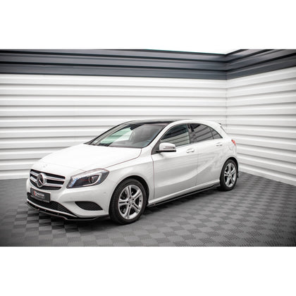 Maxton sideskørter til Mercedes-Benz A W176 – blank sort – billede 3 af 6
