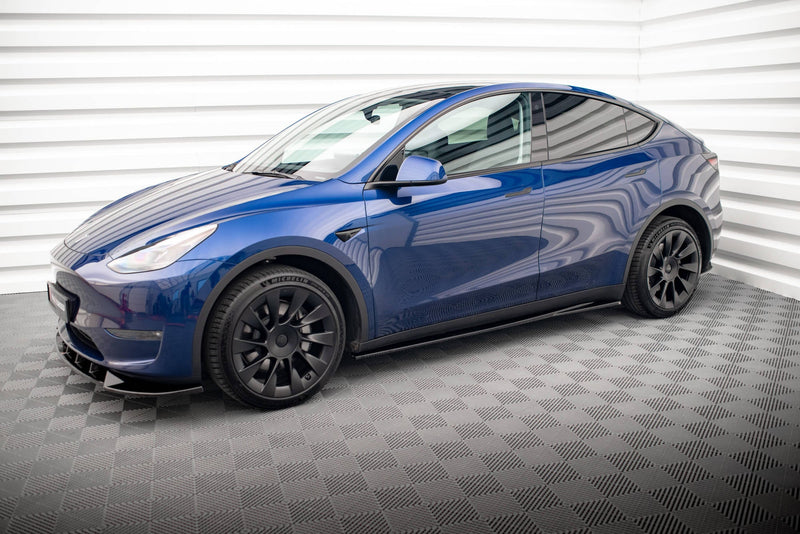 Maxton sideskørter til Tesla Model Y – blank sort – billede 2 af 9