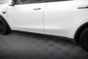 Maxton sideskørter til Tesla Model Y – blank sort – billede 4 af 9