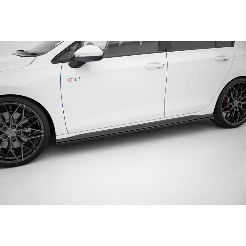 Maxton sideskørter til Volkswagen Golf GTI / GTE / GTI Clubsport / GTD / R-Line Mk8 – blank sort – billede 1 af 8