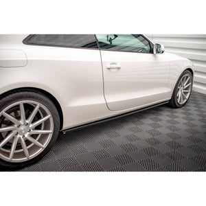 Maxton sideskørter til Audi A5 / A5 S-Line / S5 Coupe 8T – blank sort – billede 2 af 5
