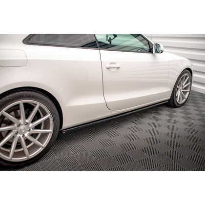 Maxton sideskørter til Audi A5 / A5 S-Line / S5 Coupe 8T – blank sort – billede 2 af 5