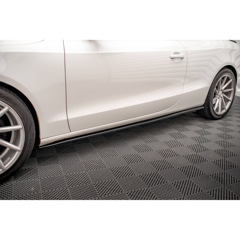 Maxton sideskørter til Audi A5 / A5 S-Line / S5 Coupe 8T – blank sort – billede 1 af 5