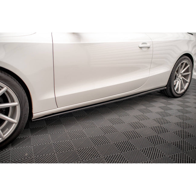 Maxton sideskørter til Audi A5 / A5 S-Line / S5 Coupe 8T – blank sort – billede 1 af 5