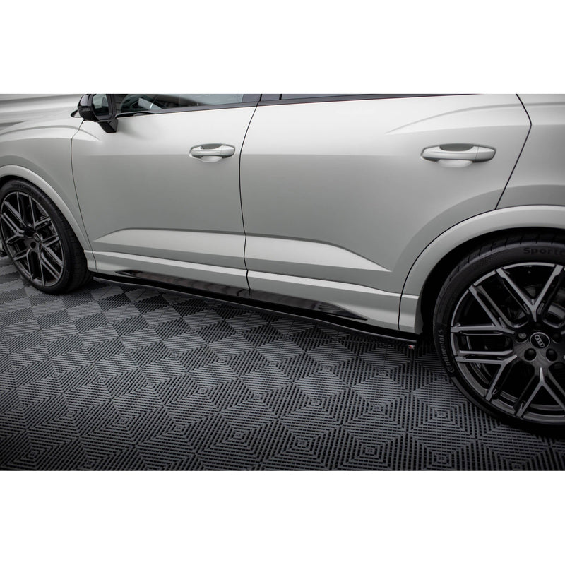 Maxton sideskørter til Audi Q3 S-Line / RSQ3 Sportback / SUV F3 – blank sort – billede 2 af 6