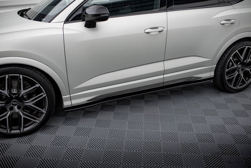 Maxton sideskørter til Audi Q3 S-Line / RSQ3 Sportback / SUV F3 – blank sort – billede 1 af 6
