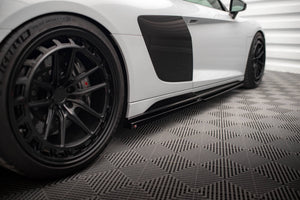 Maxton sideskørter til Audi R8 Mk2 Facelift – blank sort – billede 2 af 6
