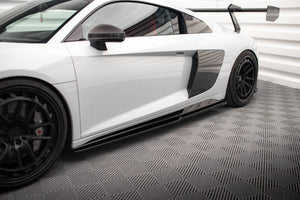 Maxton sideskørter til Audi R8 Mk2 Facelift – blank sort – billede 1 af 6