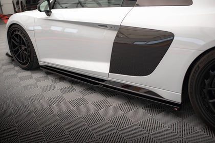Maxton sideskørter til Audi R8 Mk2 Facelift – blank sort – billede 3 af 6