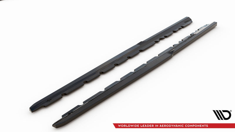 Maxton sideskørter til Audi R8 Mk2 Facelift – blank sort – billede 5 af 6