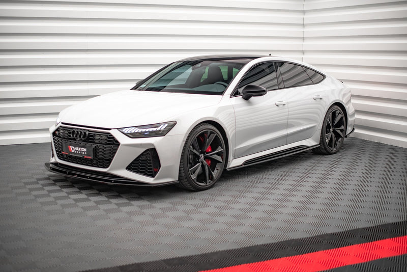 Maxton sideskørter til Audi RS7 C8 – blank sort – billede 1 af 4